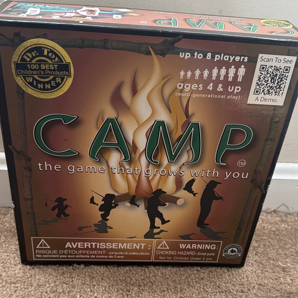 Camp The Game That Grows with You board game complete 4 and up